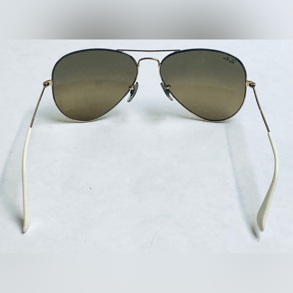 RAY BAN aviator large metal 3025 001/3K 58014 2n polished gold gradient 58mm - Picture 3 of 10